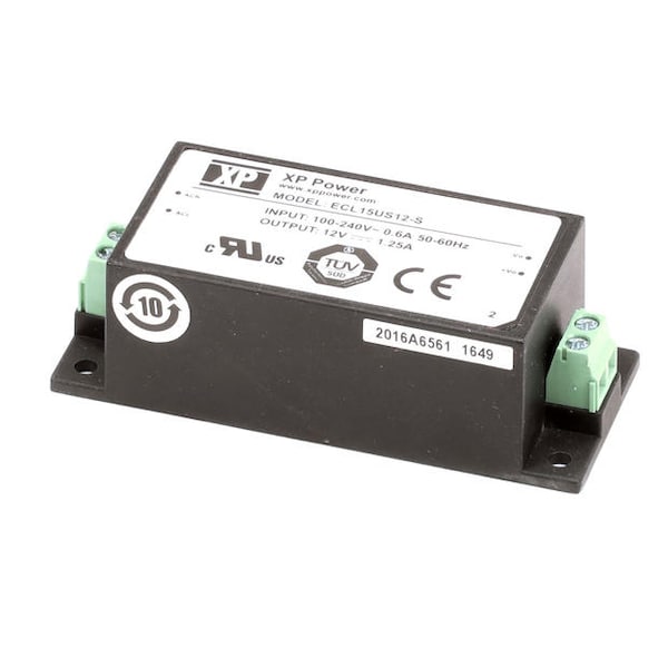 Power Supply, 15W, 1.25A, 12Vdc
